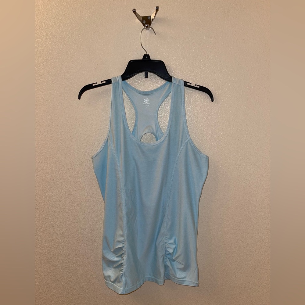 GAIAM Sky Blue Racerback Tank Top